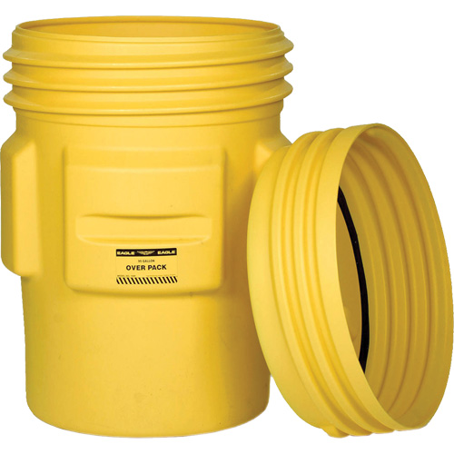 Baril en plastique pour suremballage, 95 gal. US, Stationnaire Helyx Safety & Industrial Supplies