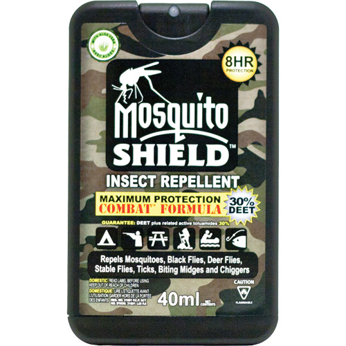 Insectifuge de format poche Mosquito Shield, DEET &agrave; 30 %, Vaporisateur, 40 ml Helyx Safety & Industrial Supplies