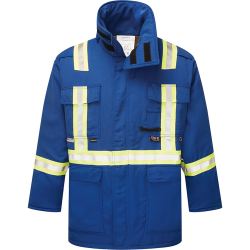 Westex&reg; DH Antistatic 6.5 oz. Flame Resistant Insulated Parka, Medium, Royal Blue Helyx Safety & Industrial Supplies