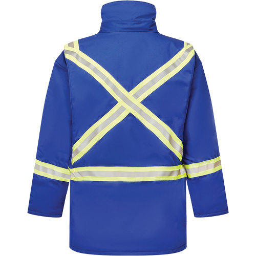 Avenger 9 oz. Flame Resistant Insulated Parka, Large, Royal Blue Helyx Safety & Industrial Supplies