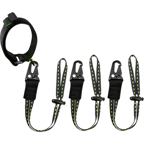 GearLink Wrist Lanyard with Interchangeable Ends, Fixed Length, Hook & Loop/Loop Helyx Safety & Industrial Supplies
