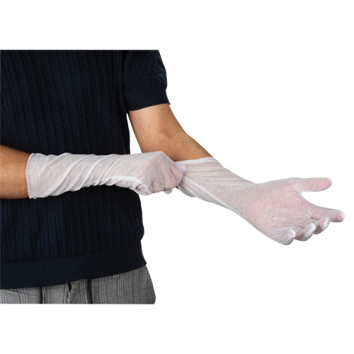 Gants d'inspection l&eacute;gers, Poly/coton, Poignet &agrave; ourlet, Hommes Helyx Safety & Industrial Supplies