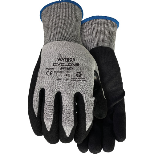 388 Stealth Cyclone Cut Resistant Gloves, Size X-Small, 18 Gauge, Nitrile Coated, HPPE/Polyester Shell, ASTM ANSI Level A2/EN 388 Level 3 Helyx Safety & Industrial Supplies