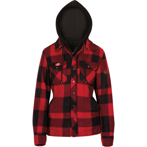 415RBW Quilted Hooded Shirt, Women's, X-Small, Multi-Colour Helyx Safety & Industrial Supplies