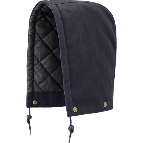 538 Hood for Quilted Safety Parka, Bomber or Coverall, Navy Blue, Cotton Helyx Safety & Industrial Supplies