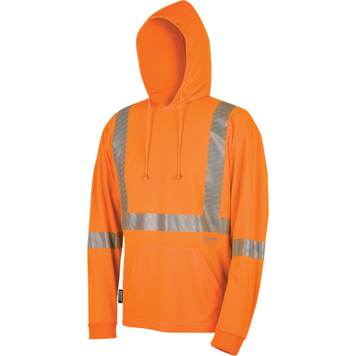 6964 Chandail &agrave; capuchon de s&eacute;curit&eacute; en il-de-perdrix, Petit, Orange haute visibilit&eacute; Helyx Safety & Industrial Supplies