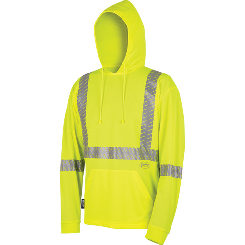 6965 Chandail &agrave; capuchon de s&eacute;curit&eacute; en il-de-perdrix, Petit, Jaune lime haute visibilit&eacute; Helyx Safety & Industrial Supplies