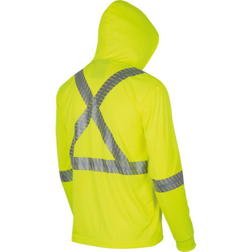 6965 Chandail &agrave; capuchon de s&eacute;curit&eacute; en il-de-perdrix, Petit, Jaune lime haute visibilit&eacute; Helyx Safety & Industrial Supplies