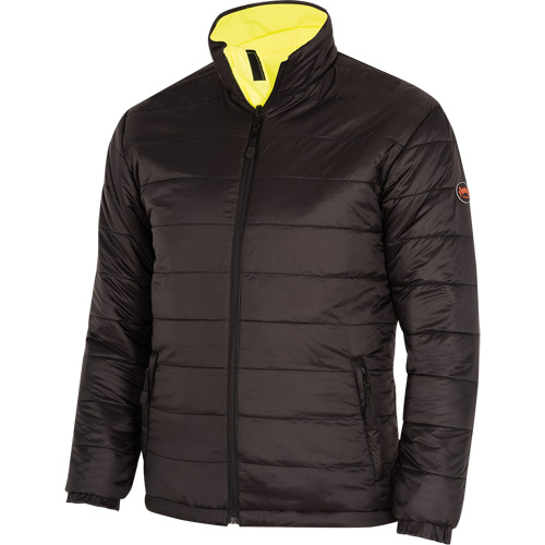 5771 Waterproof Reversible Safety Jacket, Polyester/Polyurethane, High Visibility Lime-Yellow, Small Helyx Safety & Industrial Supplies