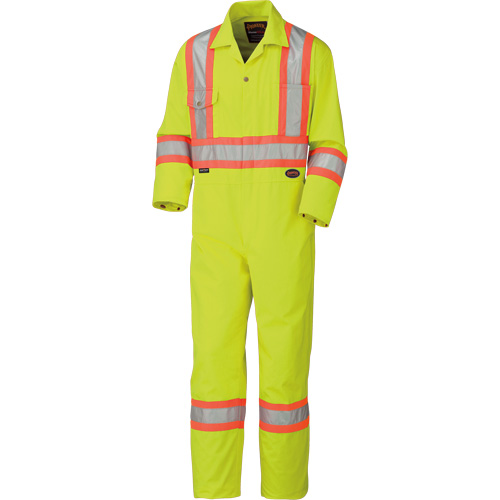 5512T Combinaison haute visibilit&eacute;, 40 (grand taille), Jaune lime haute visibilit&eacute; Helyx Safety & Industrial Supplies
