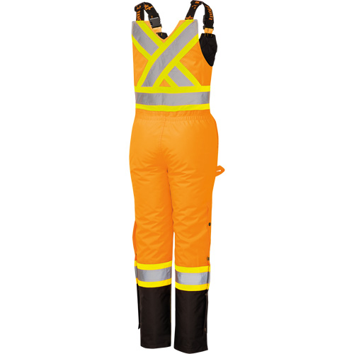 5040BBW Women's High-Visibility Waterproof Safety Overalls, Polyester, X-Small, Black/High Visibility Orange Helyx Safety & Industrial Supplies