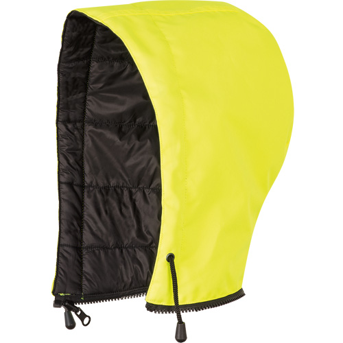 5771H Capuchon pour manteau de s&eacute;curit&eacute; haute visibilit&eacute; r&eacute;versible, Jaune lime haute visibilit&eacute;, Nylon/Polyester Helyx Safety & Industrial Supplies
