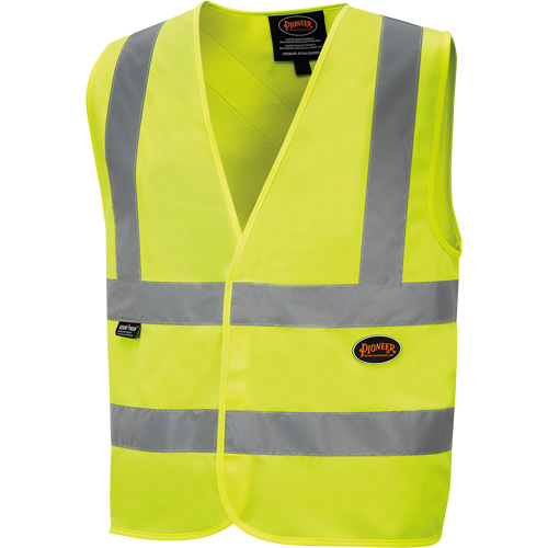 6886 High-Visibility Tricot Safety Vest, High Visibility Lime-Yellow, Small, Polyester Helyx Safety & Industrial Supplies