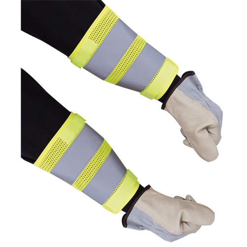 164A High-Visibility Yellow 8" Traffic Cuffs Helyx Safety & Industrial Supplies