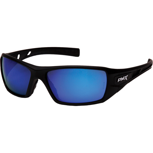 Velar Safety Glasses, Blue Mirror Lens, ANSI Z87+/Meets/Exceeds CSA Z94.3 Helyx Safety & Industrial Supplies