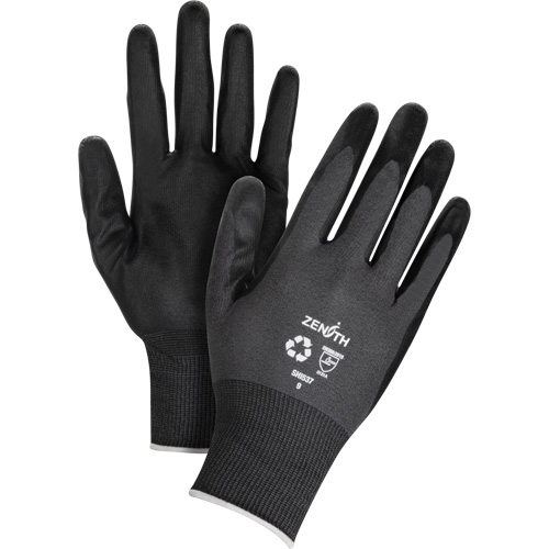 Eco-Friendly Breathable Coated Gloves, 7, Foam Nitrile Coating, 21 Gauge, Nylon/RPET Shell Helyx Safety & Industrial Supplies