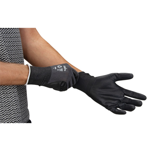 Eco-Friendly Breathable Coated Gloves, 7, Foam Nitrile Coating, 21 Gauge, Nylon/RPET Shell Helyx Safety & Industrial Supplies
