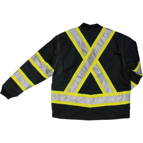 Manteau de s&eacute;curit&eacute; 4-en-1 en tissu ind&eacute;chirable, Polyester, Noir, Petit Helyx Safety & Industrial Supplies