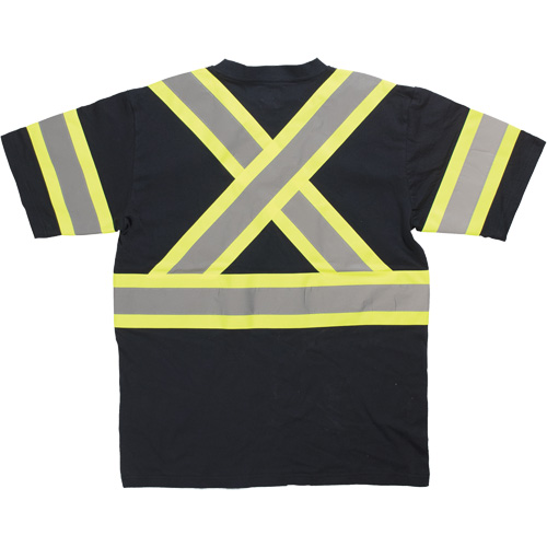 Chemise de s&eacute;curit&eacute; &agrave; manches courtes, Coton, T-petit, Noir Helyx Safety & Industrial Supplies