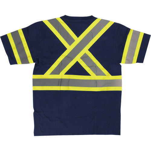 Chemise de s&eacute;curit&eacute; &agrave; manches courtes, Coton, T-petit, Bleu marin Helyx Safety & Industrial Supplies