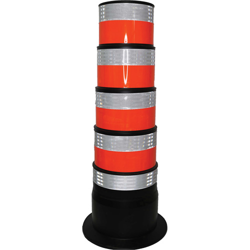 Channelizer, 47.25" High, Orange/White Helyx Safety & Industrial Supplies