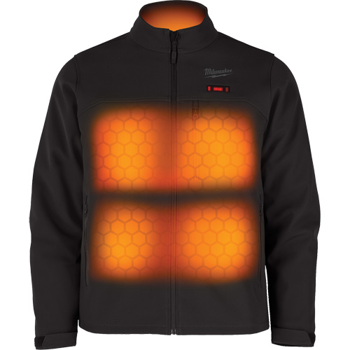 Manteau chauffante M12 ToughShell avec pile, Hommes, Petit, Noir Helyx Safety & Industrial Supplies