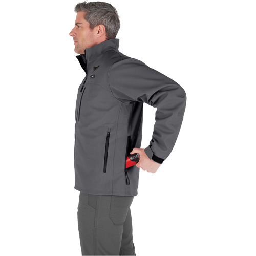 M12 Heated Toughshell Jacket (Jacket Only), Men's, Large, Grey Helyx Safety & Industrial Supplies