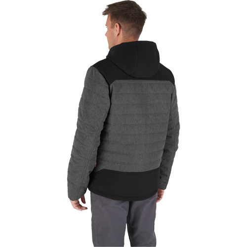 M12 Heated Quietshell Jacket with Battery, Men's, Small, Grey Helyx Safety & Industrial Supplies