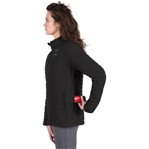 M12 Heated Axis Jacket with Battery, Women's, Large, Black Helyx Safety & Industrial Supplies