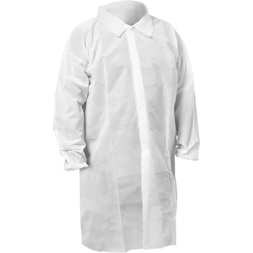 Sarrau de laboratoire KleenGuard KGA10, Moyen, Blanc Helyx Safety & Industrial Supplies