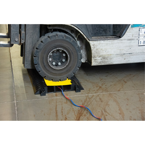 Polyurethane Cable Protector, 3 Channels, 35.43" L x 19.69" W x 3" H Helyx Safety & Industrial Supplies