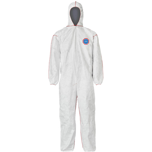 SFR Coveralls with Hood, Medium, White, Tyvek&reg; 400 Helyx Safety & Industrial Supplies