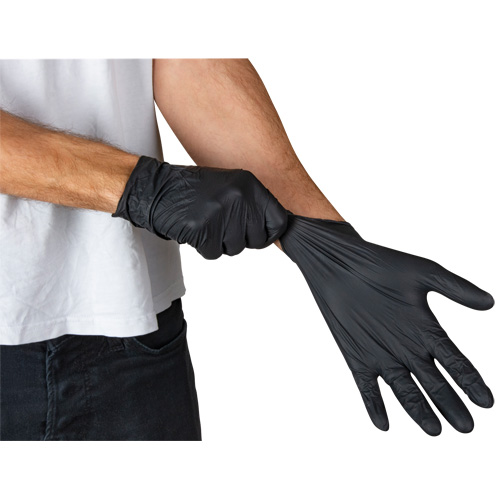 Vending Pack Disposable Gloves, Small, Nitrile, 5-mil, Powder-Free, Black, Class 2 Helyx Safety & Industrial Supplies