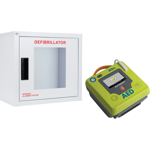 Ensemble armoire murale et d&eacute;fibrillateur AED 3, Semi-automatique, Français, Classe 4 Helyx Safety & Industrial Supplies