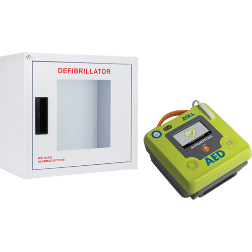 AED 3 AED & Wall Cabinet Kit, Automatic, English, Class 4 Helyx Safety & Industrial Supplies