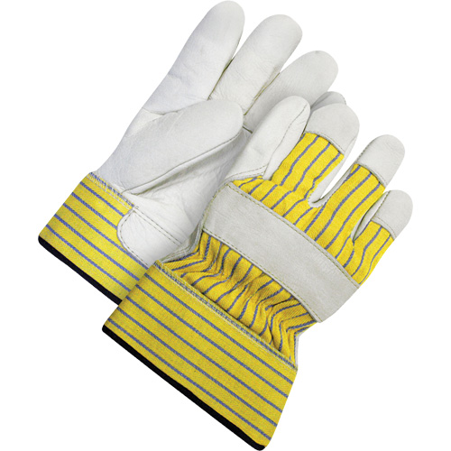 Lined Fitter's Gloves with Safety Cuff, 2X-Large, Grain Cowhide Palm, Acrylic-Pile Inner Lining Helyx Safety & Industrial Supplies