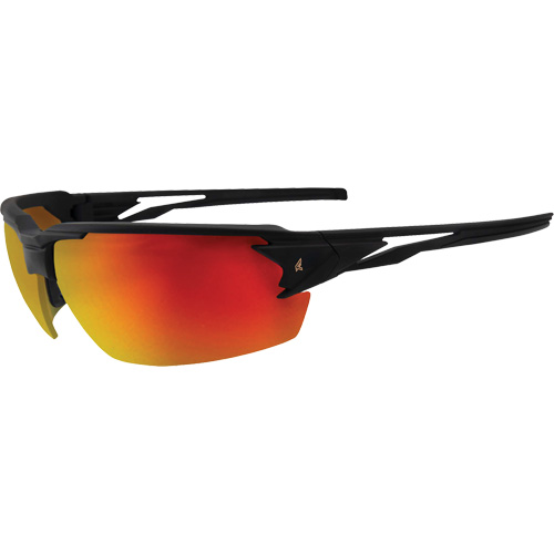 Pumori Safety Glasses, Red/Mirror Lens, Anti-Scratch, ANSI Z87+/MCEPS GL-PD 10-12/Meets/Exceeds CSA Z94.3 Helyx Safety & Industrial Supplies