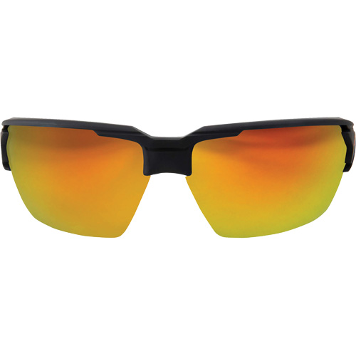 Pumori Safety Glasses, Red/Mirror Lens, Anti-Scratch, ANSI Z87+/MCEPS GL-PD 10-12/Meets/Exceeds CSA Z94.3 Helyx Safety & Industrial Supplies