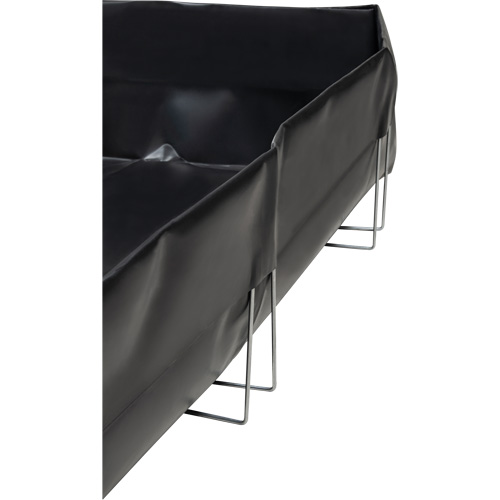 Wire Bracket Berm, 268 US gal. Capacity, 6' W x 8' L x 12" H, L-Bracket Helyx Safety & Industrial Supplies