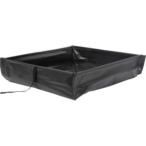 Collapsible Roll-Up Spill Berm, 34 US gal. Capacity, 3' W x 3' L x 6" H Helyx Safety & Industrial Supplies