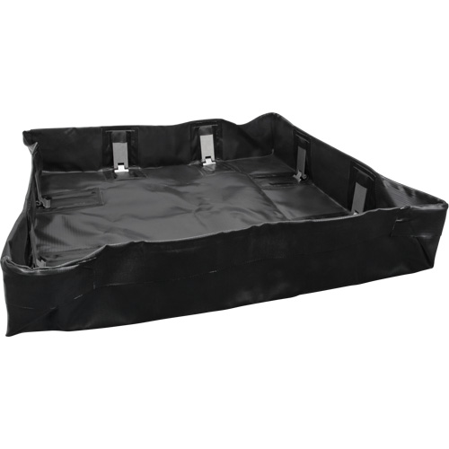 Berme repliable, Capacit&eacute; 90 gal. US, 4' la x 6' lo x 6" h, Support &agrave; encliqueter Helyx Safety & Industrial Supplies