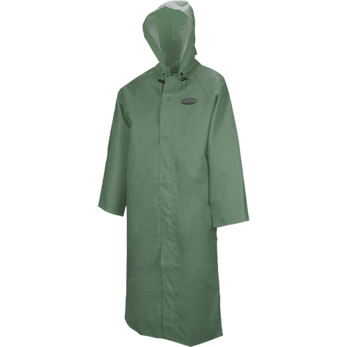 851 Hurricane Long Coat with Detachable Hood, Small, Green Helyx Safety & Industrial Supplies