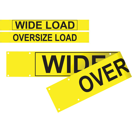 Banni&egrave;re wide load/oversized load &agrave; deux c&ocirc;t&eacute;s, Vinyle, 96" la x 12" h Helyx Safety & Industrial Supplies