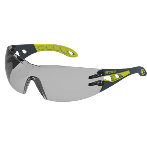 MX200 Rimless Wraparound Safety Glasses, 23% Grey Lens, Anti-Fog/Anti-Scratch, ANSI Z87+/Meets/Exceeds CSA Z94.3 Helyx Safety & Industrial Supplies