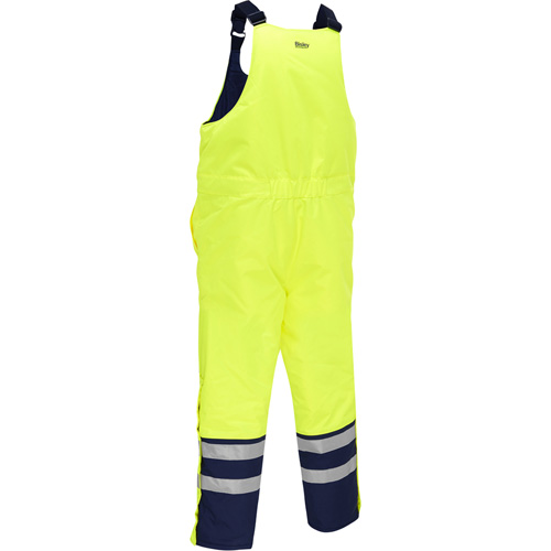Bisley&reg; Extreme Cold Bib Overall, Polyester, Small, High Visibility Lime-Yellow Helyx Safety & Industrial Supplies