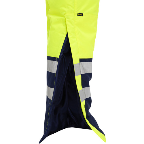Bisley&reg; Extreme Cold Bib Overall, Polyester, Small, High Visibility Lime-Yellow Helyx Safety & Industrial Supplies