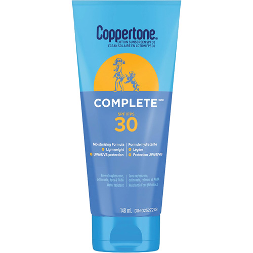 Protection solaire compl&egrave;te Coppertone, FPS 30, Lotion Helyx Safety & Industrial Supplies