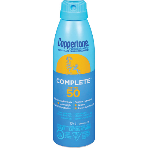 Coppertone&reg; Complete Sun Protection, SPF 50, Spray Helyx Safety & Industrial Supplies