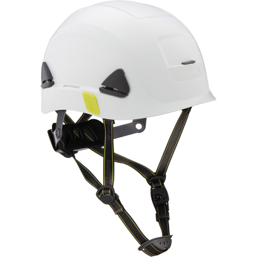 Casque de s&eacute;curit&eacute; d'escalade Fibre Metal, R&eacute;pond aux normes CSA type 2, Suspension Rochet, Non ventil&eacute; Helyx Safety & Industrial Supplies