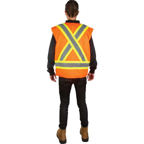 Parka d'hiver imperm&eacute;able 7-en-1, Orange haute visibilit&eacute;, Grand Helyx Safety & Industrial Supplies